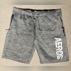 Aeropostale Men's Athletic Gray Shorts